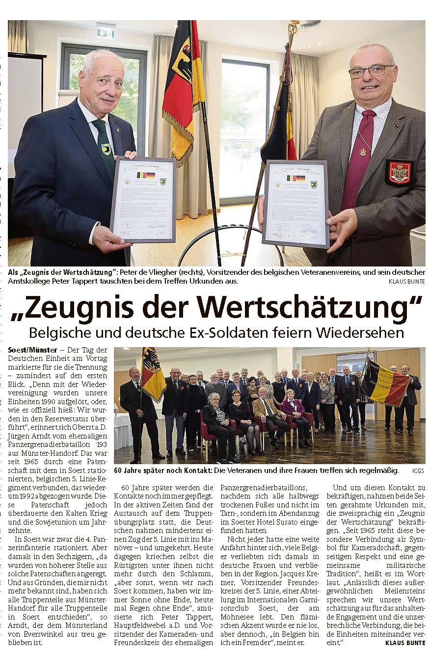 2025Zeitungsartikel 60 jahre patenschaft